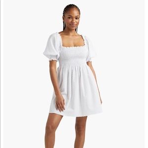 Hill House White Puff Sleeve Dress